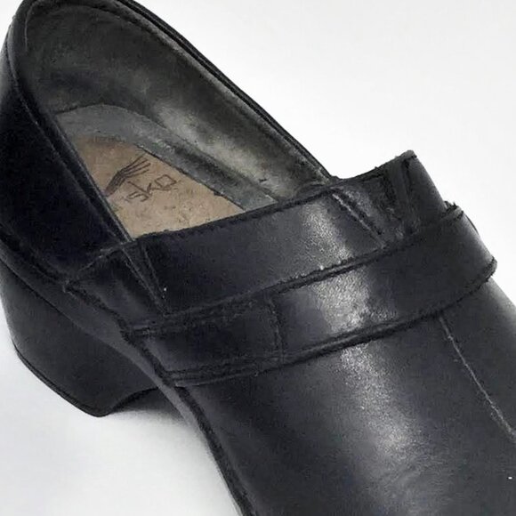 Dankso Clog Slip On Black Leather 38 - Picture 13 of 13
